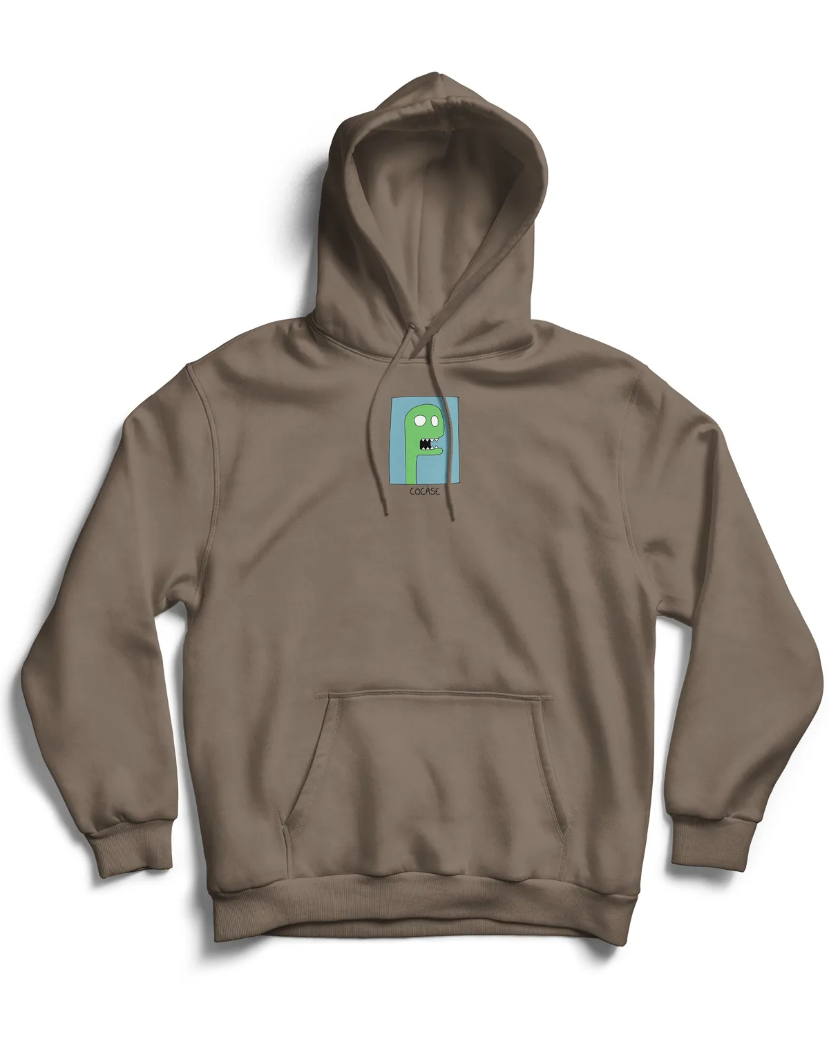 Hoodie Dinosaurus marron — vue avant
